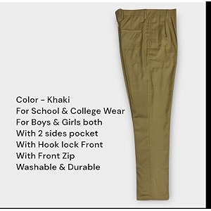 school uniform trousers for boys and girls formal regular-fit school pants comfortable durable fabric for daily school wear
