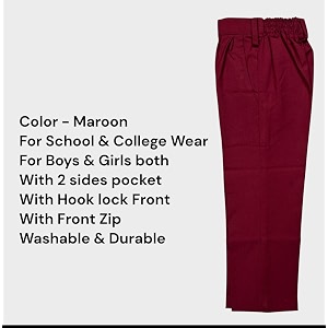 school uniform trousers for boys and girls formal regular-fit school pants comfortable durable fabric for daily school wear