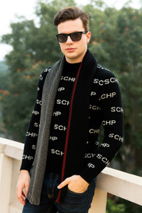 schp striped men muffler
