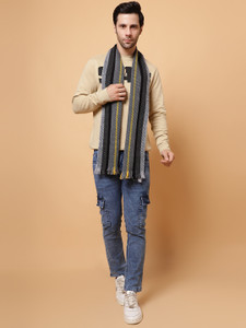 schp striped men muffler