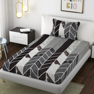 schp velvet woolen single flat 240 tc floral 1 bedsheet with 2 pillow covers