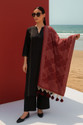 SCHp Wool Printed Women Shawl (Maroon)