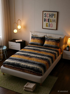 schp woolen velvet single flat 240 tc floral 1 bedsheet with 2 pillow covers