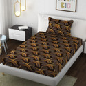 SCHp Woolen, Velvet Single Flat 240 TC Floral 1 Bedsheet with 2 Pillow Covers (B_98)