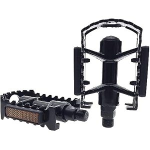 schrodinger 50089 bicycle cycle cycling black alloy pedals 91634 inch for mtb road bmx lightweight 340gms