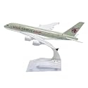 SCHUBERT Adult Only For Display Diecast Aeroplane Scale Model Size -16 Cm (Qatar Airways), Multicolor