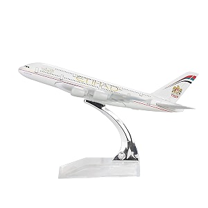 schubert only for display diecast aeroplane scale model size -16 cm x 14 cm etihadmulticolor