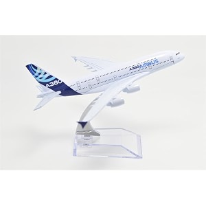 schubert only for display diecast aeroplane scale model size -16 cm x 14 cm airbus a380multicolor