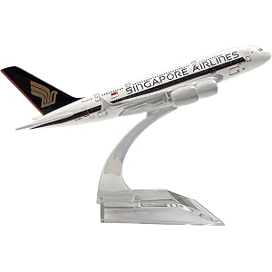 schubert only for display diecast aeroplane scale model size -16 cm x 14 cm singapore airlinesmulticolor