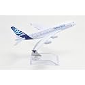 SCHUBERT only for Display Diecast Aeroplane Scale Model Size -16 cm X 14 cm (Airbus A380),multicolor