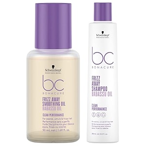 schwarzkopf professional bonacure frizz away shampoo amp smoothing oil 250 millilitres