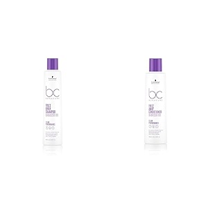schwarzkopf professional new bonacure clean vegan apricot keratin shampo 250ml  conditioner 200ml-combo for frizzy hair2 count