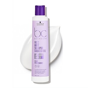schwarzkopf professional bonacure frizz away shampoo for men amp women  anti-frizz amp smoothing formula with babassu oil  tames unruly hair amp enhances shine 250ml