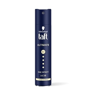 taft schwarzkopf ultimate hair spray for hair with crystal shine  hold 5 for 72h hold  protects from wind and humidity  no stickiness  easy to brush out  for salon like finish - 250ml