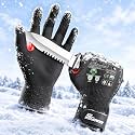 Schwer FreezeGuard Winter Work Gloves for Men and Women, ANSI A6 Cut Resistant Gloves With Super Grip, Freezer Glove for Work, Touchscreen, Thermal Insulated, PR3388, Black Knight (XXL, 1 Pair)