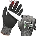 Schwer ProGuard High Level Cut Resistant Work Gloves PR3326 for Extreme Protection，ANSI A9 Cut Gloves with Reinforced Thumb, Non Slip, Non PFAS, Durable, Touch-screen, Black 120 Pairs, L