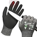 Schwer ProGuard Highest Level Cut Resistant Work Gloves PR3326 for Extreme Protection，ANSI A9 Cut Gloves with Reinforced Thumb, Non Slip, Non PFAS, Durable, Touch-screen, Black 2 Pairs XXL