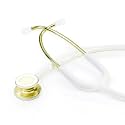SCIAN Dual Head Stethoscope with Ear Tips, Professional Stethoscopes for Doctors, Nurses, Medical Nursing Students, Clinical Student Use, Classic Stainless Steel Stethoscope Kit, White