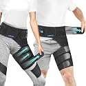 Sciatica Pain Relief Devices, Hip Brace for Women Men, Thigh, Groin, Hamstring Compression Sleeve (Black, Small, Right leg)
