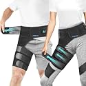 Sciatica Pain Relief Devices, Hip Brace for Women Men, Thigh, Groin, Hamstring Compression Sleeve (Black, Extra Large, LEFT LEG)