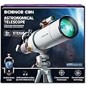 Science Can Telescope for Kids - 70mm Aperture(16X-120X), High Powered Refractor Telescopes for Beginners with Adjustable Tripod and Phone Adapter, Astronomy Gifts for Boys & Girls Ages 8-12