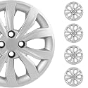 SCITOO 15" Hubcaps for 2018-2022 Hyundai Accent 4-Pack Lacquer