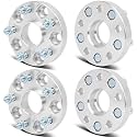 SCITOO 2Pcs 1 inch Wheel Spacers 5x4.5 Studs 12x1.5 Bore 60.1mm