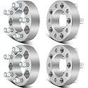 SCITOO 2Pcs 5x4.5 Wheel Spacers 1.5 inch for Honda/for Toyota Silver