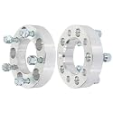 SCITOO 2Pcs 5x4.75 Wheel Spacers 1.25 inch for Chevy Silver