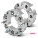 SCITOO 2Pcs 6x135 to 6x5.5 Wheel Spacers 1.5 inch for Ford Silver