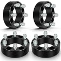 SCITOO 2Pcs 6x5.5 Wheel Spacers 2 inch for Chevy/for GMC Black