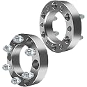 SCITOO 2Pcs 6x5.5 Wheel Spacers 1.5 inch for Chevy/for GMC Silver