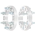 SCITOO 2Pcs 6x5.5 Wheel Spacers 1 inch for Nissan Silver Wheel Adapters