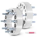 SCITOO 2Pcs 8x6.5 Wheel Spacers 2 inch for Dodge/for Ford Silver