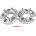 SCITOO 2Pcs Wheel Adapters 1.25" 5x120 to 5x4.5 Bore 74mm Studs 14x1.5 5Lug