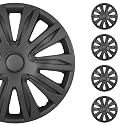 SCITOO 4-Pack Black Matte Wheel Hubcap Fit 17 Inch Tire & Wheels for All Models