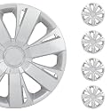 SCITOO 4-Pack Premium 15 Inch Hubcaps Set Wheel Rim Cover OEM Style Easy Snap On Car Truck SUV Hub Cap Replacement for Dodge,for Hyundai,for Ford,for Honda,for Mazda,for Kia,for Mitsubishi,etc.