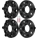 SCITOO 4Pc 5x120 Wheel Spacers 20mm for Chevy Black Wheel Adapters Spacers