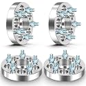 SCITOO 4Pcs 5x100 Wheel Spacers 1 inch for Subaru Silver