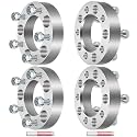 SCITOO 4Pcs 5x4.75 Wheel Spacers 1.25 inch for Chevy Silver Wheel Adapters