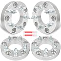 SCITOO 4Pcs 5x5.5 to 5x4.5 Wheel Spacers 1.25 inch for Ford Silver