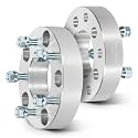 SCITOO 4Pcs 5x5.5 to 5x5 Wheel Spacers 1.5 inch for Ford/for Dodge Silver