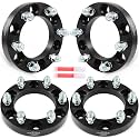 SCITOO 4Pcs 6x5.5 Wheel Spacers 1 inch for Chevy/for GMC Black