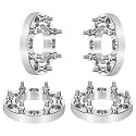 SCITOO 4Pcs 6x5.5 Wheel Spacers 1 inch for Nissan Silver Wheel Adapters