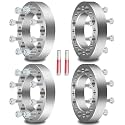 SCITOO 4Pcs 8x6.5 Wheel Spacers 1.5 inch for Hummer/for Ram Silver