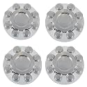 SCITOO Front & Rear Silver 17" Wheel Center Hub Caps Fit for 8 Lug 4-Pack