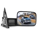 SCITOO Right Towing Mirror Fit 2002-2008 for Dodge for Ram 1500 2500 3500