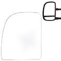 SCITOO Side Mirror Glass Replacement Fits for 1999-2016 For Ford F-250 F-350 F-450 F-550 Super Duty 2000-2005 For Ford Excursion, Left Upper Side Mirror Glass