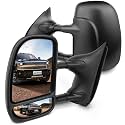 SCITOO Tow Mirrors Compatible with 1999-2007 For Ford For F250 Super Duty