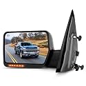 SCITOO Towing Mirror for 2004-2006 for Ford for F-150 Rear View Mirror Automotive Exterior with Power Heated Front LED Signals (Driver Side)